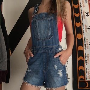 Overall Shorts